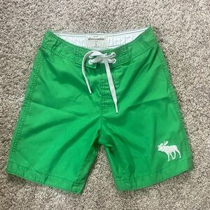 Abercrombie Kids Bright Green Swim Trunks